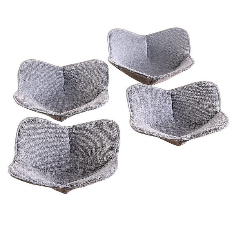The Lakeside Collection Microwave Bowl or Plate Huggers - Gray Set of 4 Bowl Huggers