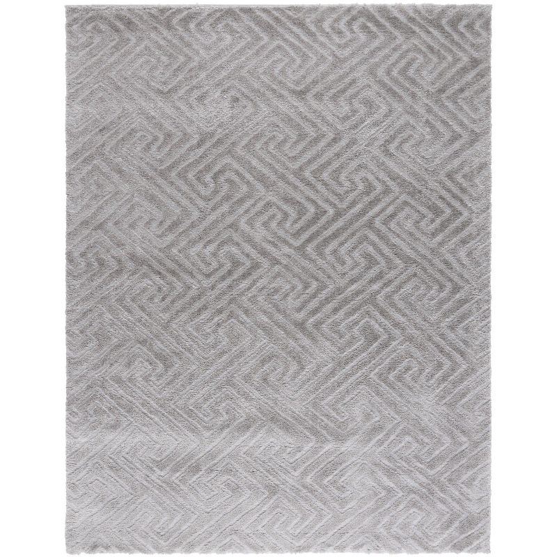 Tahoe Shag THO652 Power Loomed Indoor Area Rug - Grey - 8'x10' - Safavieh
