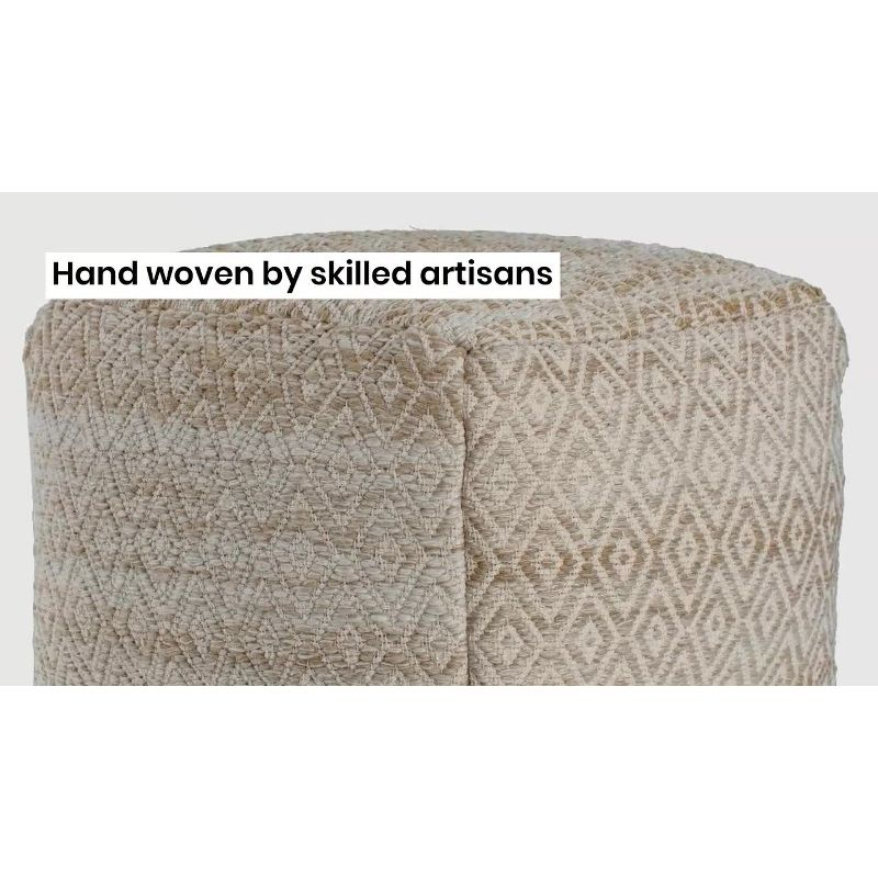 Cherokee Pouf Cream - Anji Mountain