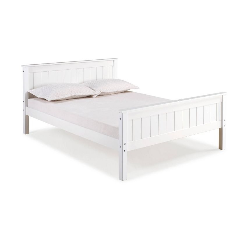 Full Harmony Kids' Bed White - Bolton Furniture: Alaterre Furniture, Platform Frame, Brazilian Pine, Kids Bedroom