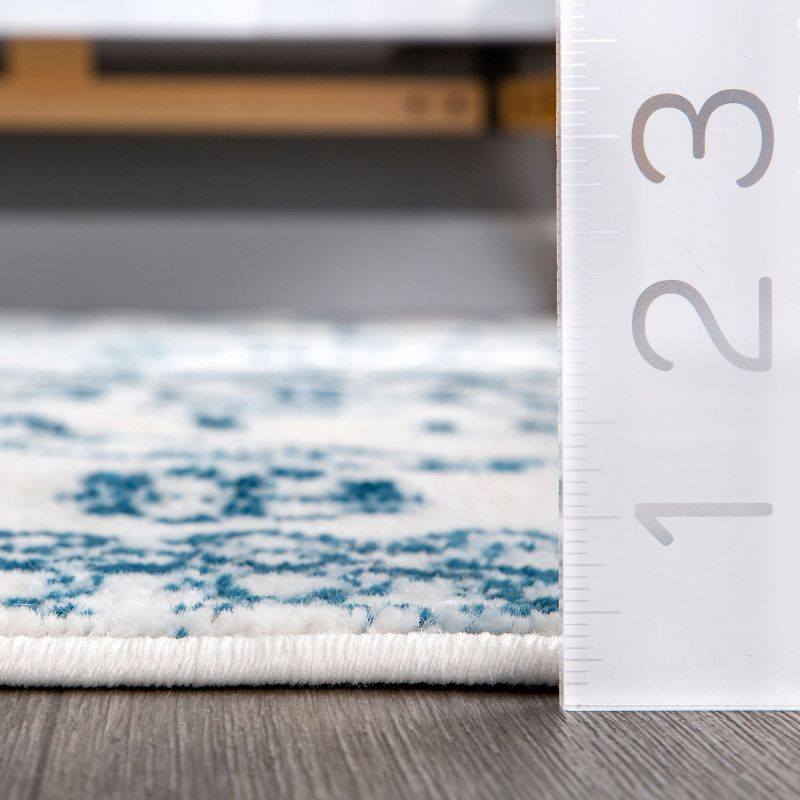 Nuloom Frances Moroccan 3x5 Accent Indoor Area Rug for Living Room Bedroom Dining Room Entryway, Blue