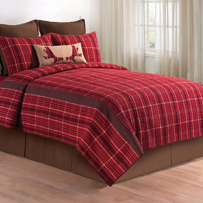 C&F Home Collin Red King Quilt