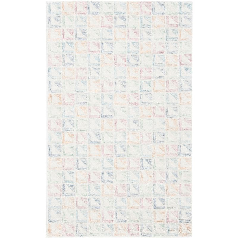 Rodeo Drive RD102 Hand Tufted Area Rug - Ivory/Blue - 3'x5' - Safavieh.