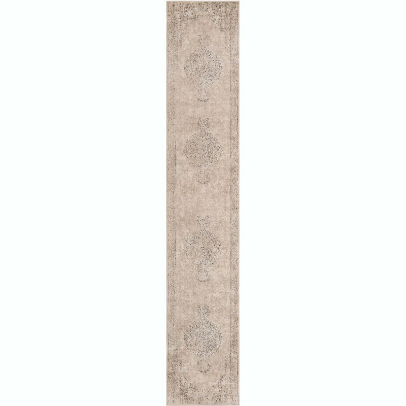 Unique Loom Portland Collection Area Rug - Woodburn (2' 2" x 12' Runner Ivory/Beige)