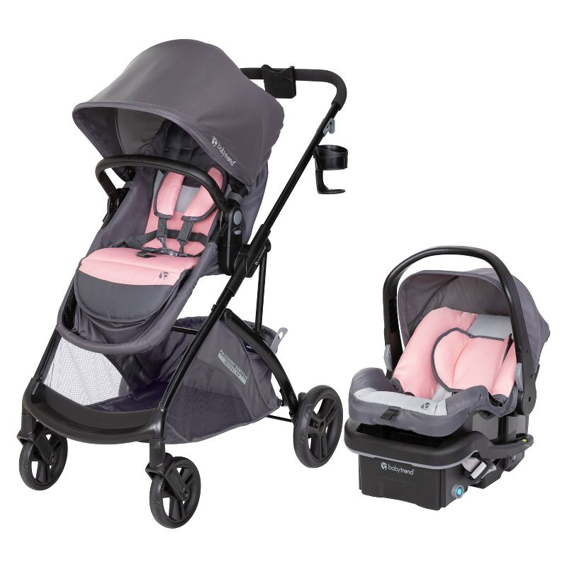 Baby Trend Passport Switch Modular Travel System with EZ-Lift PLUS Infant Car Seat - Dash Pink