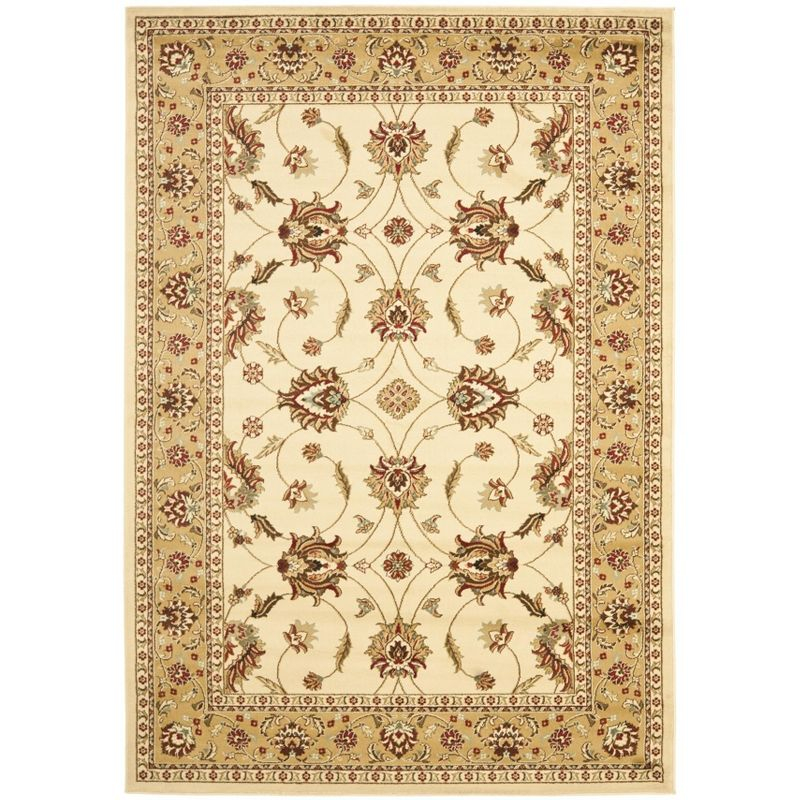Lyndhurst LNH553 Power Loomed Area Rug - Ivory/Beige - 6'7"x9'6" - Safavieh