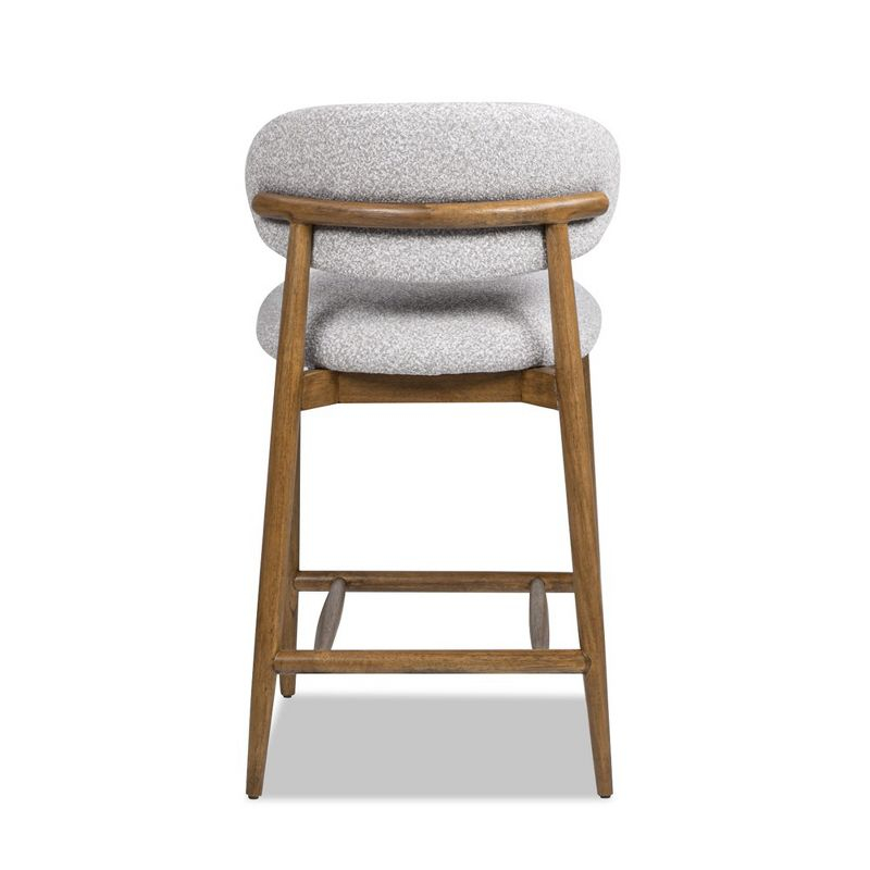 Jennifer Taylor Home Locke 26.5" Modern Upholstered Counter Stool with Wood Frame