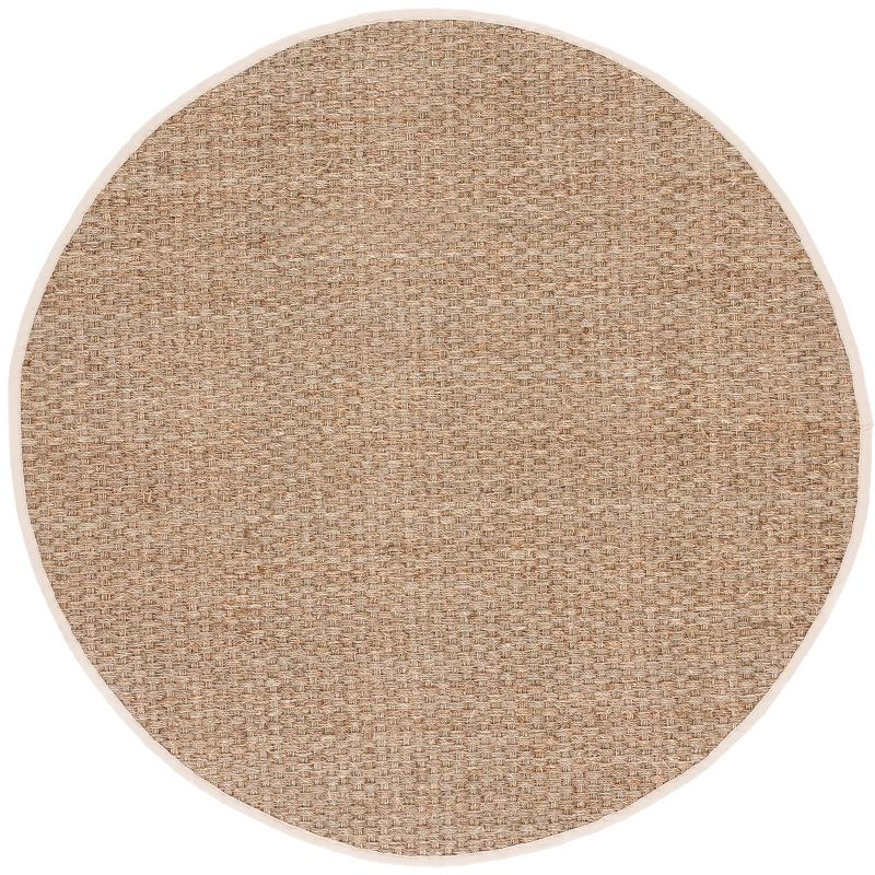 Natural Fiber NF114 Power Loomed Area Rug - Natural/Ivory - 8' round - Safavieh.