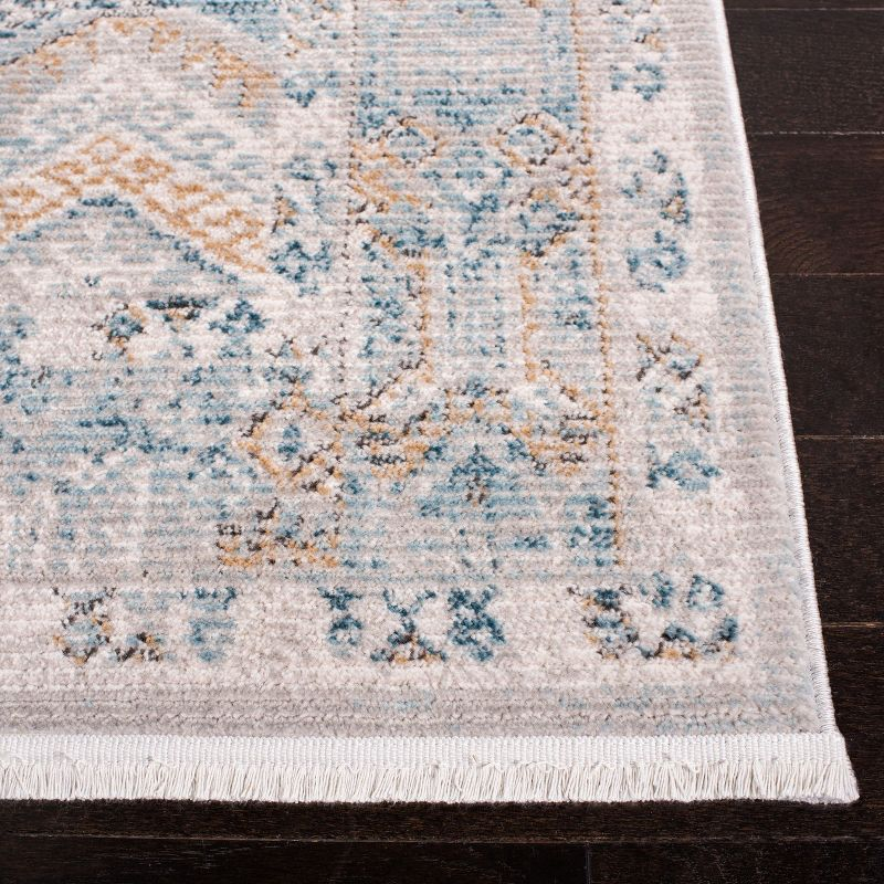 Shivan SHV727 Power Loomed Indoor Area Rug - Blue/Gold - 9'x12' - Safavieh