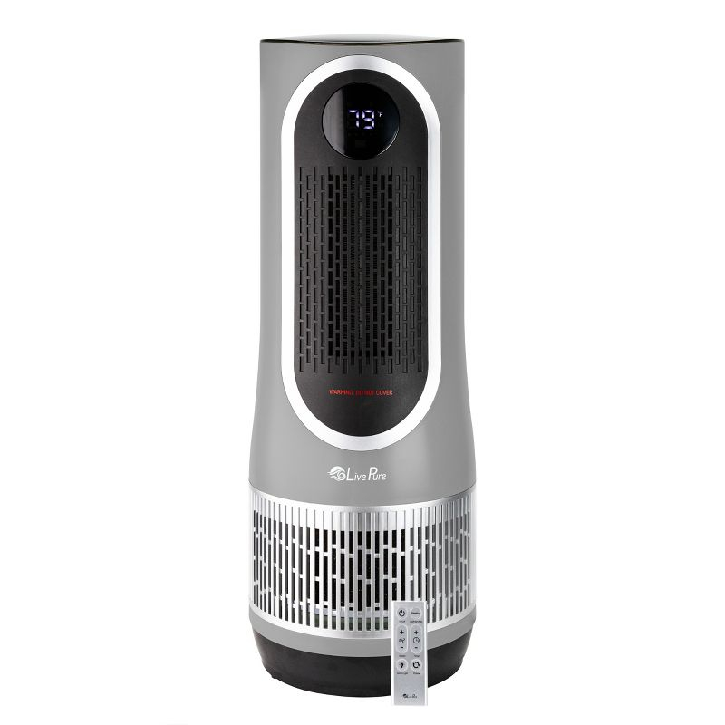 Livepure 2 in 1 Clean Heat Air Purifier & Heater – Gray