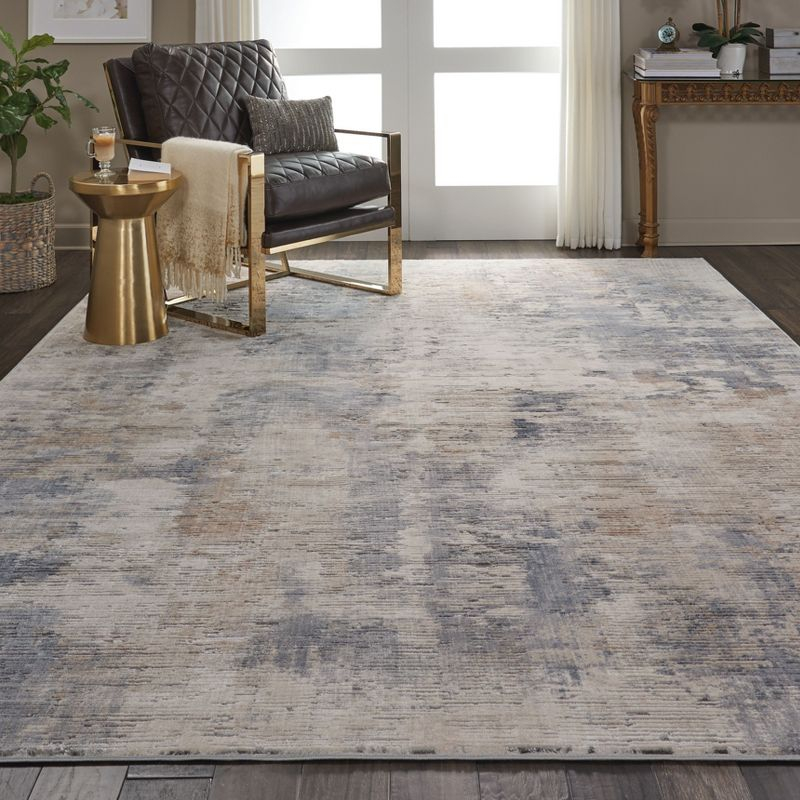 Nourison Rustic Textures Painterly Indoor Rug Beige/Grey 7'10" x 10'6"
