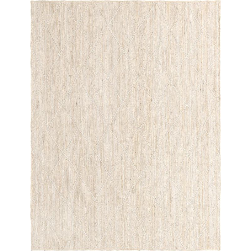 Unique Loom 8' 0 x 11' 0 Braided Jute Ivory Area Rug