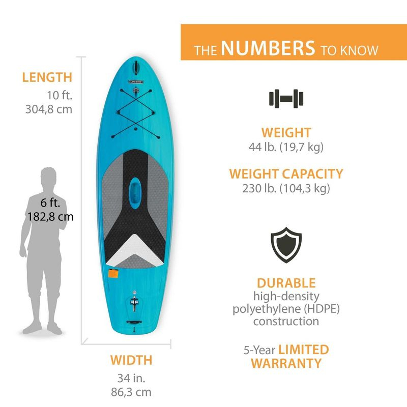 Lifetime Horizon 100 Stand-Up Paddleboard - 2 Pack (Paddles Included), Bahama Fusion - 91014