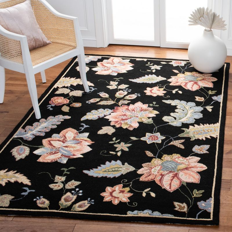 Chelsea HK306 Handmade Area Rug - 6'x9' - Black - Safavieh