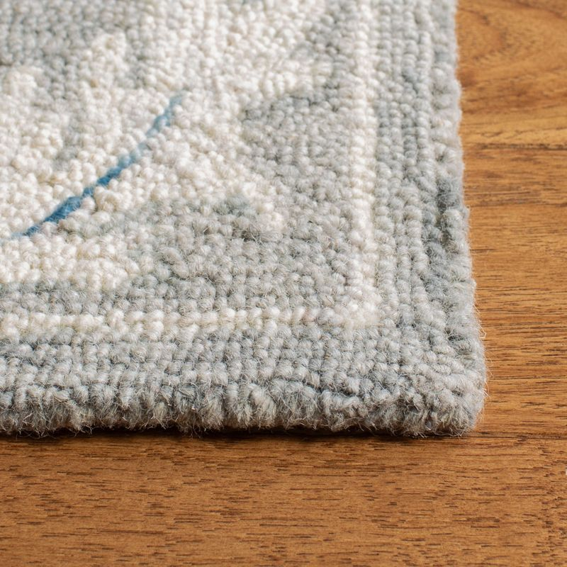 Micro-Loop MLP506 Hand Tufted Indoor Runner Rug - Grey/Ivory - 2'3"x11' - Safavieh