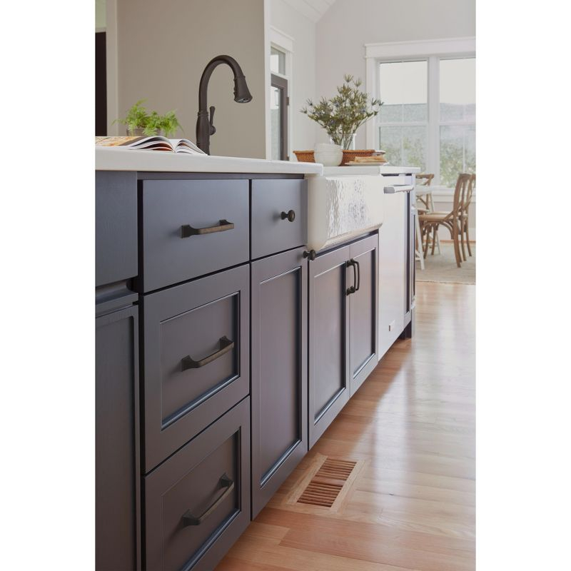 Amerock Ville 3-3/4 inch (96mm) Center-to-Center Oil-Rubbed Bronze Cabinet Pull