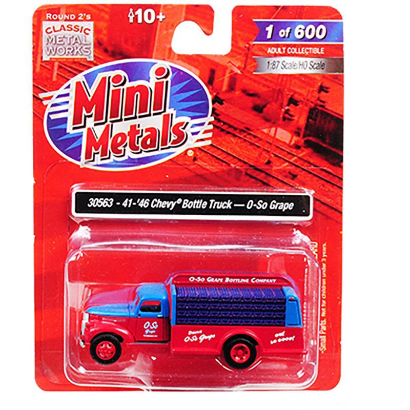 1941-1946 Chevrolet Delivery Bottle Truck "O-So Grape" 1/87 (HO) Scale Model by Classic Metal Works