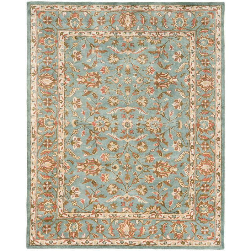 Heritage HG969 Hand Tufted Area Rug - Blue/Blue - 8'9"x11'9" - Safavieh.