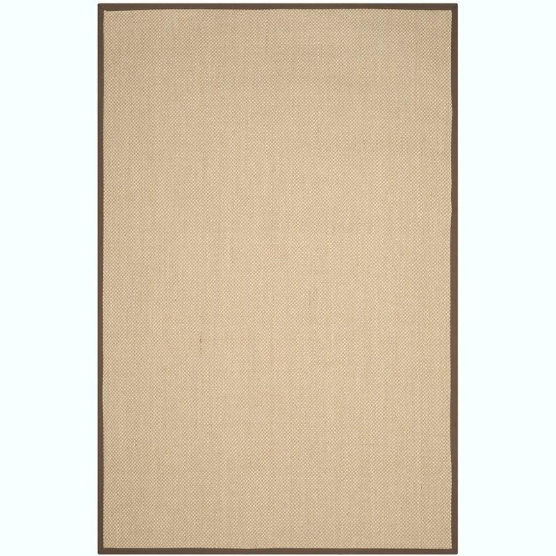 Natural Fiber NF141 Power Loomed Indoor Area Rug - Maize/Brown - 6'x9' - Safavieh.