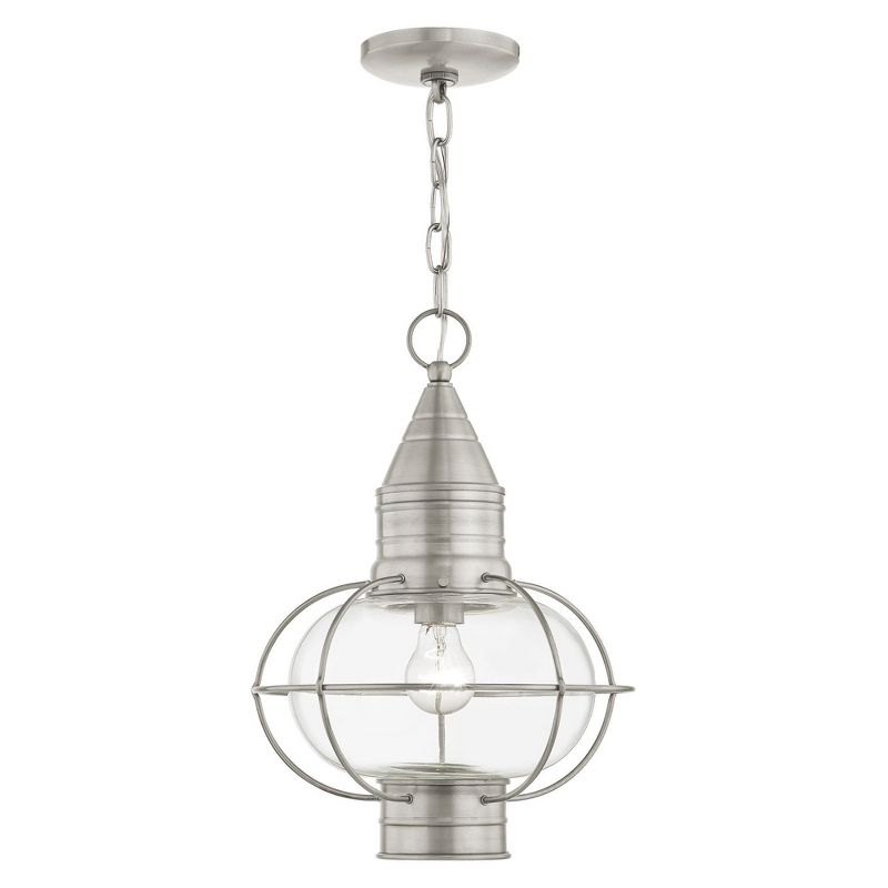 Livex Lighting Newburyport 1 - Light Pendant in  Brushed Nickel