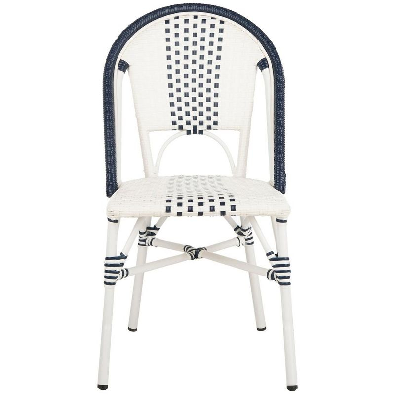 Zoya Chair (Set Of 2) - Indoor/Outdoor - PAT4037 - Blue/White - Safavieh
