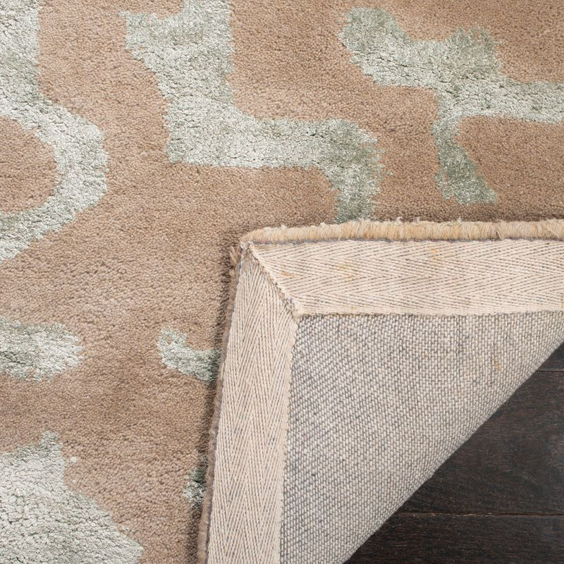 Soho SOH525 Hand Tufted Runner Rug - Taupe/Light Blue - 2'6"x10' - Safavieh.