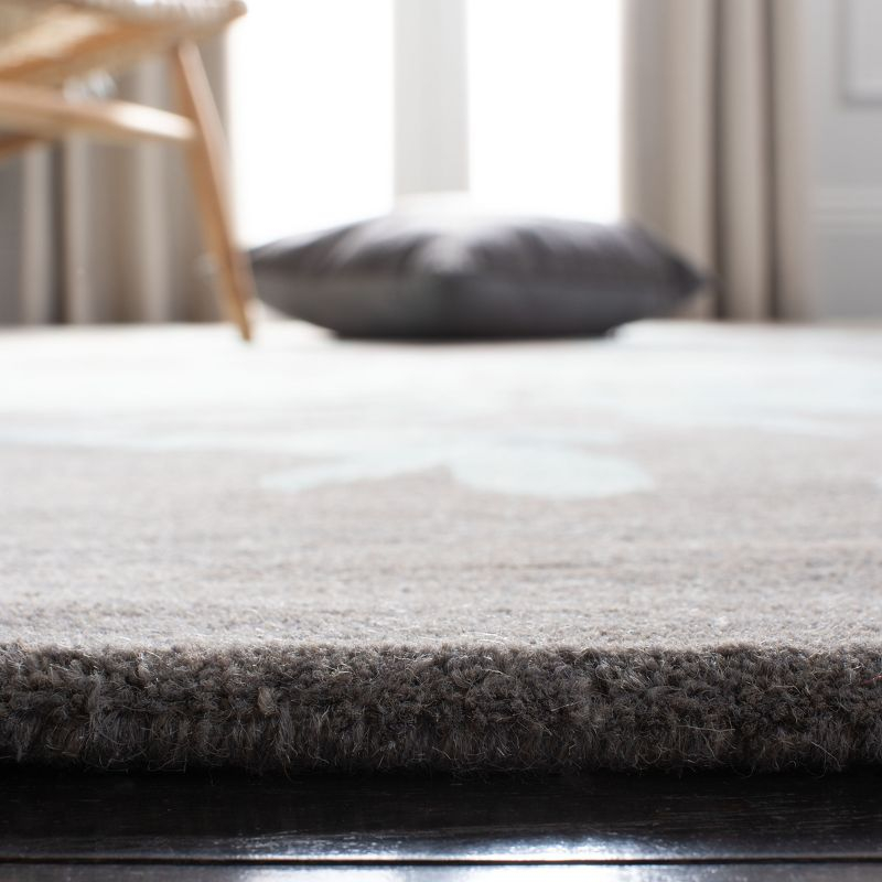 Dip Dye DDY716 Hand Tufted Runner Rug - Grey/Turquoise - 2'3"x10' - Safavieh.