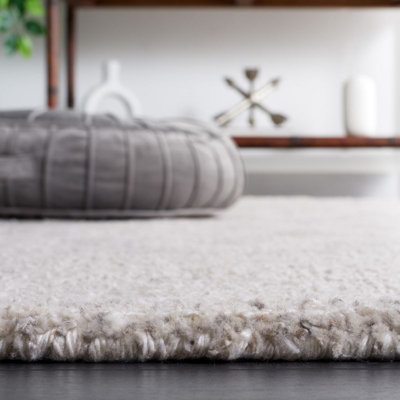 Abstract ABT149 Handmade Tufted Area Rug - Ivory/Grey - 8'-0" x 10'-0" - Safavieh