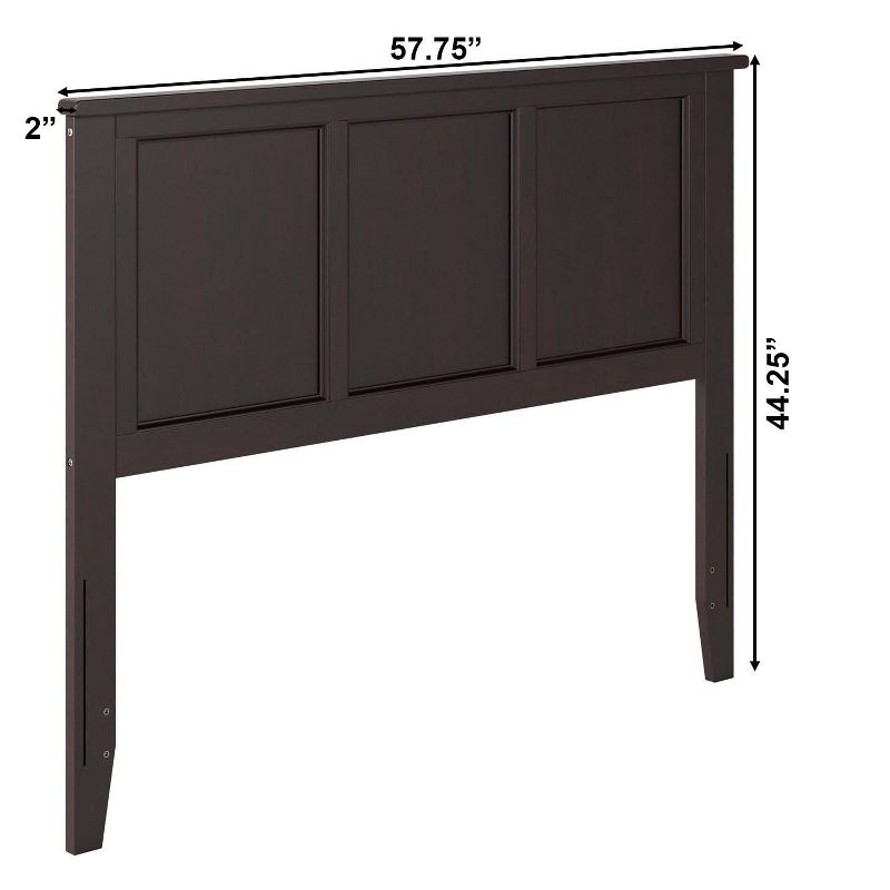 AFI Furnishings Madison Full Headboard with Turbo Charger in Espresso
