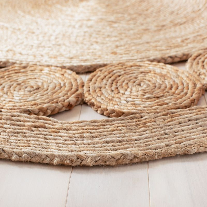 Natural Fiber NFB247 Hand Woven Area Rug - Natural - 8' round - Safavieh.