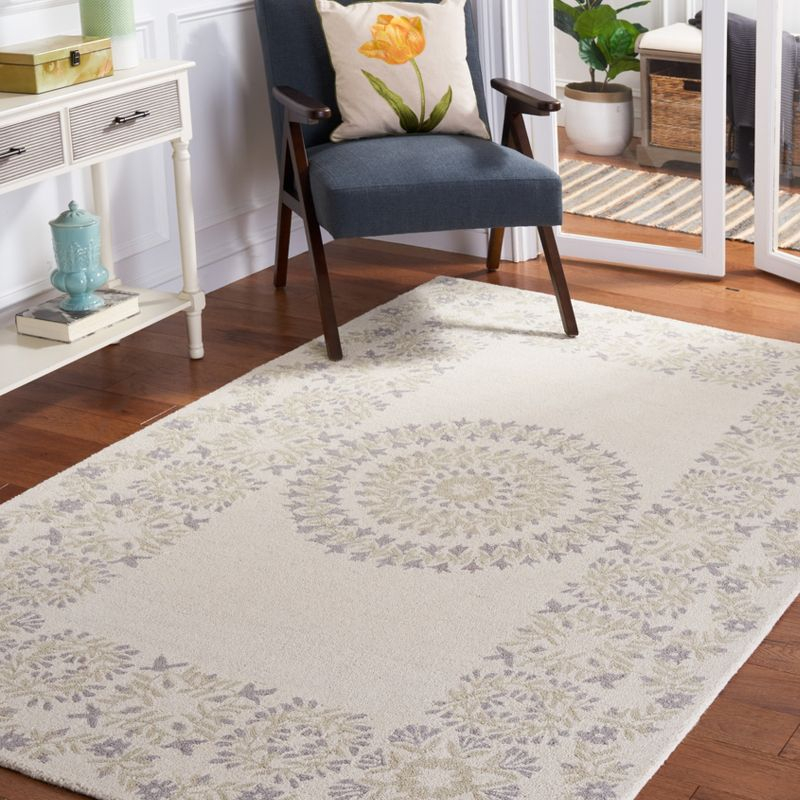 Empire EM826 Hand Tufted Area Rug - Ivory/Beige - 5'x8' - Safavieh.