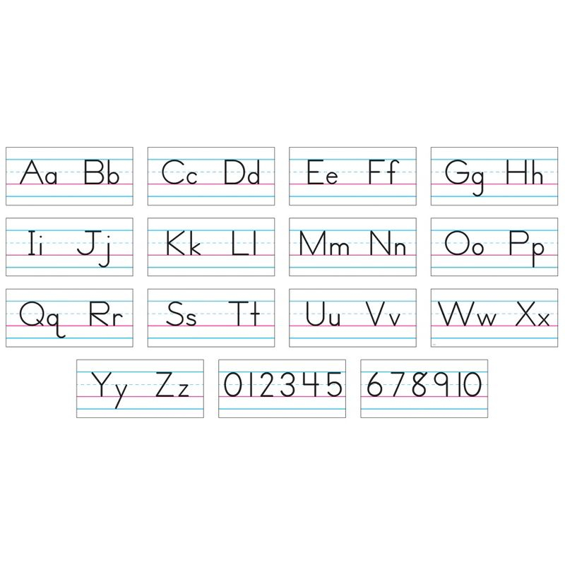 TREND Basic Alphabet Zaner-Bloser Manuscript Bulletin Board Set