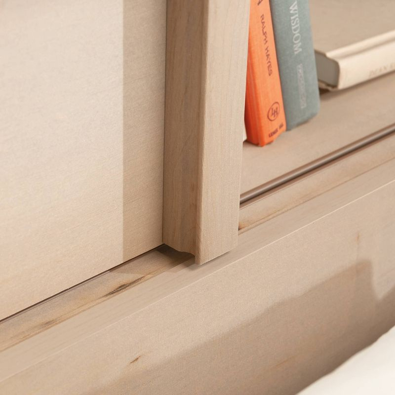 Sauder Full/Queen Harvey Park Headboard Grand Walnut: MDF Bookcase Design, Storage, CARB Certified