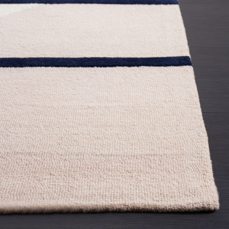 Rodeo Drive RD883 Hand Tufted Indoor Area Rug - 6'x6' - Blush/Black - Safavieh