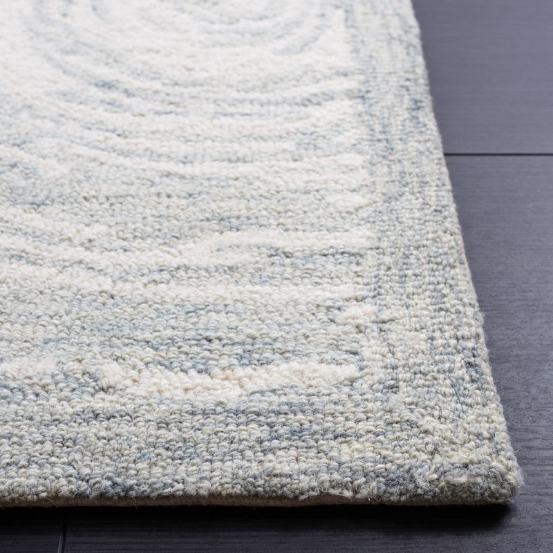 Micro-Loop MLP382 Hand Tufted Area Rug - Grey/Ivory - 5'x5' - Safavieh.