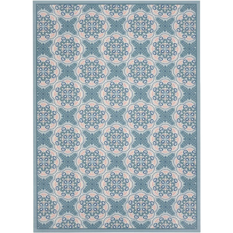 Waverly Sun N' Shade SND90 Indoor/outdoor Area Rug - Blue 7'9" x 10'10"