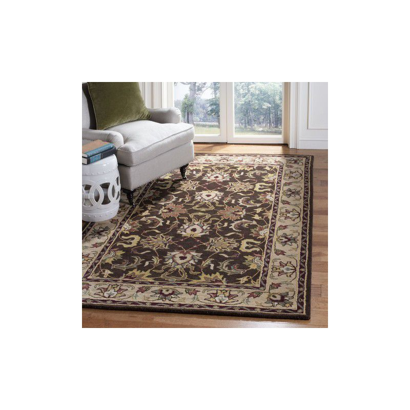 Heritage HG818 Handmade Area Rug - 5'x8' - Brown/Beige - Safavieh