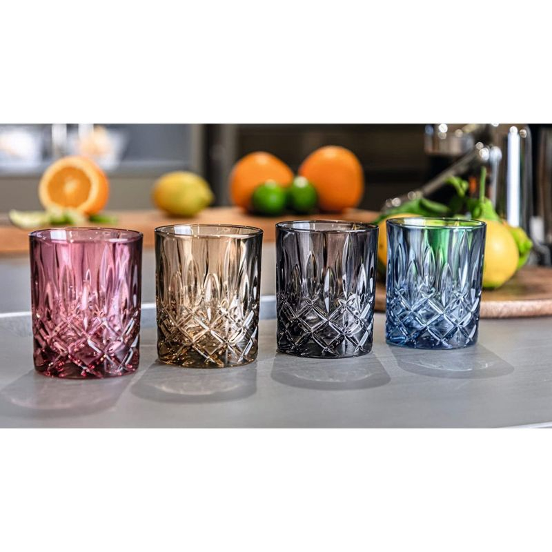 Nachtmann Noblesse 4 Whiskey Tumbler, Fine Crystal Glass for Bourbon, Whiskey, & Other Beverages, 10.4-Ounces, Dishwasher Safe,Tobacco