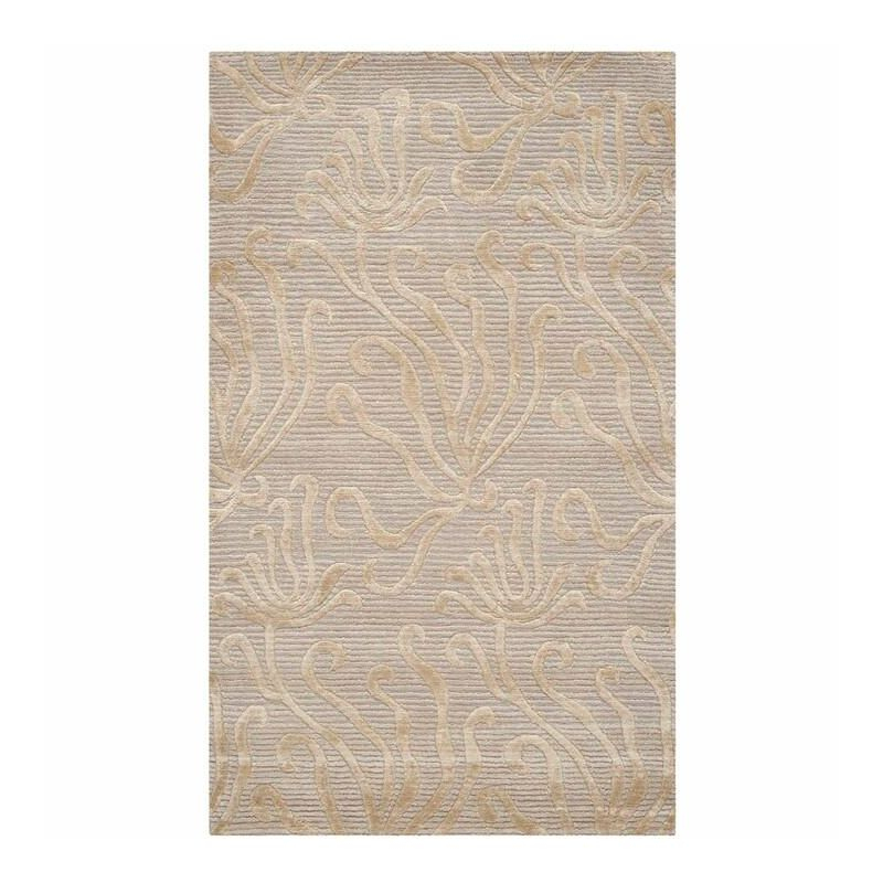 Martha Stewart Silk & Wool Pile Floral Rug