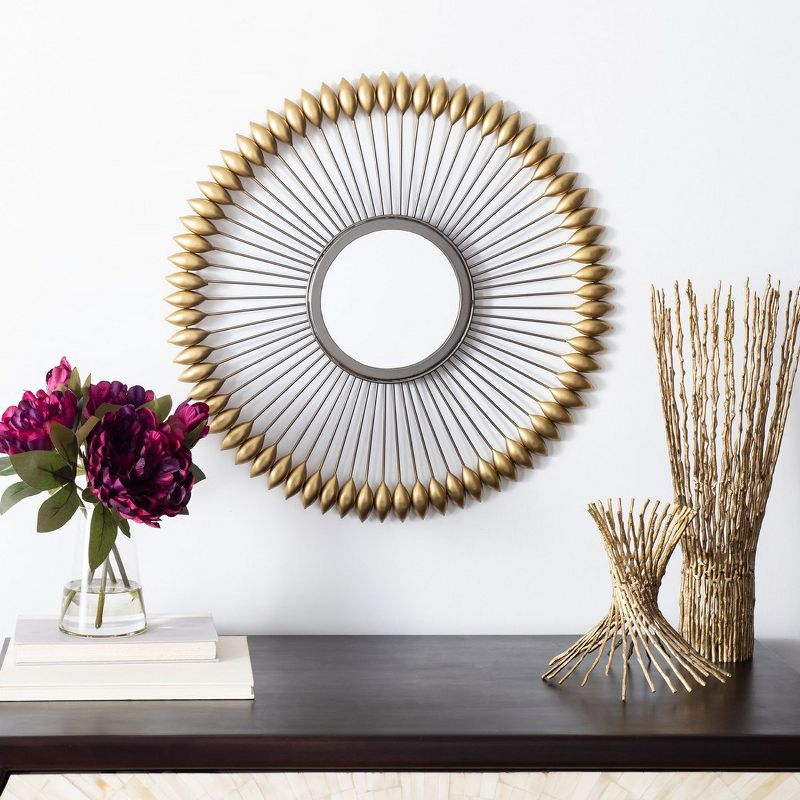 Rulan Mirror - Zinc/Gold - Safavieh