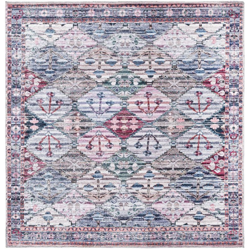 Unique Loom 5' 3 x 5' 3 Mangata Maya Machine Washable Multi Area Rug