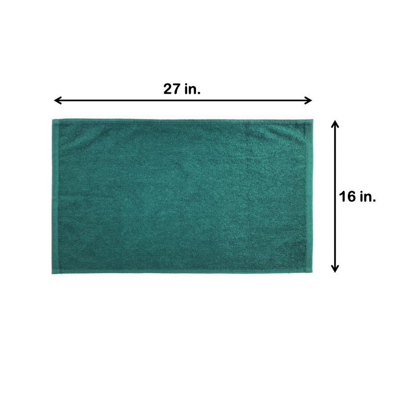 Arkwright Bleach Safe Jr. Salon Towels (12 Pack), 100% Ring Spun Cotton, 16x27, Hunter Green