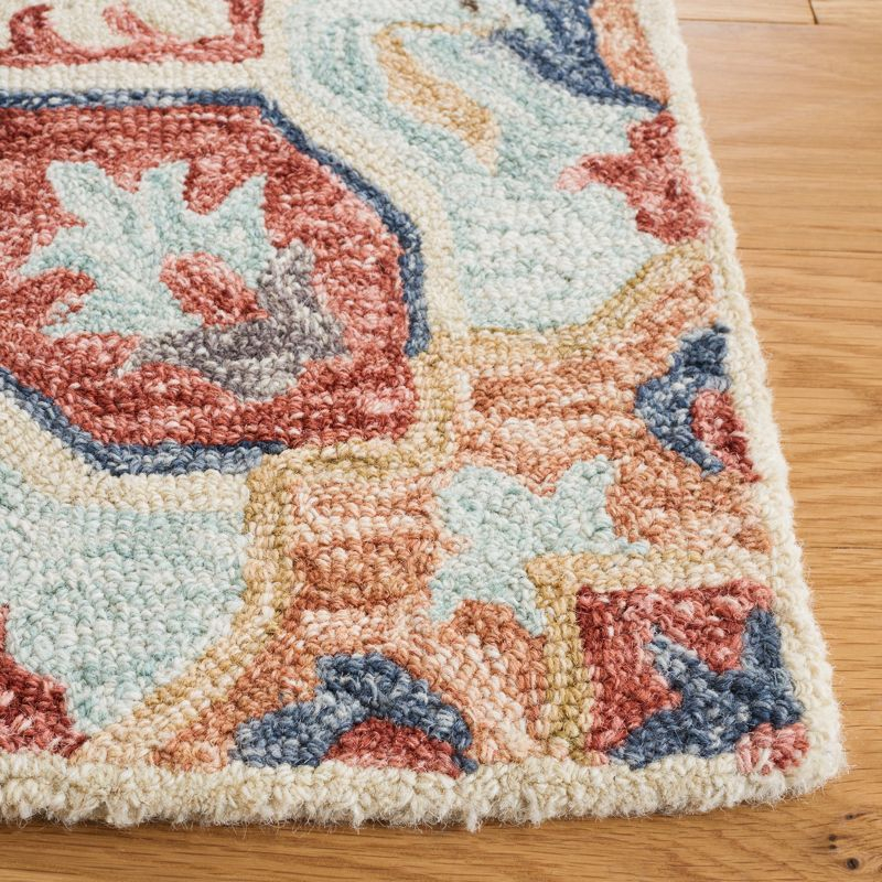 Metro MET354 Hand Tufted Indoor Area Rug - Beige/Rust - 8'x10' - Safavieh