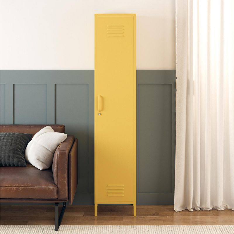 RealRooms Shadwick Single Metal Locker Storage Cabinet