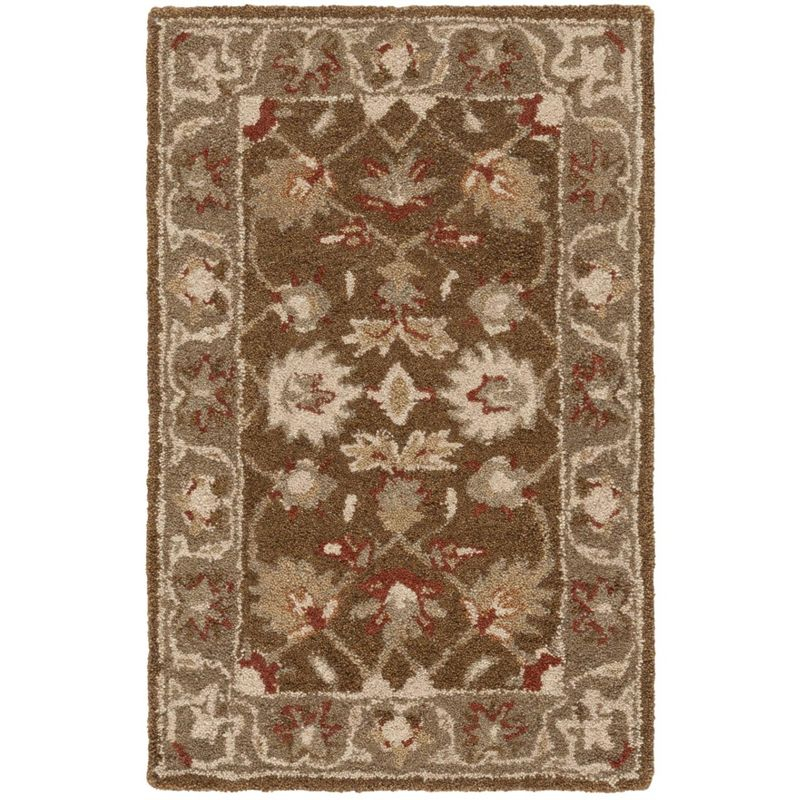 Anatolia AN512 Hand Tufted Indoor Accent Rug - Brown/Green - 2'x3' - Safavieh