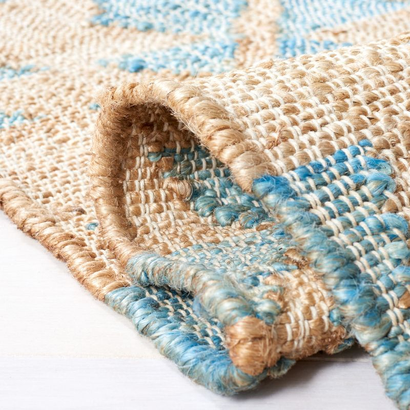 Kilim KLM757 Hand Woven Area Rug - Blue/Natural - 7'x7' - Safavieh.