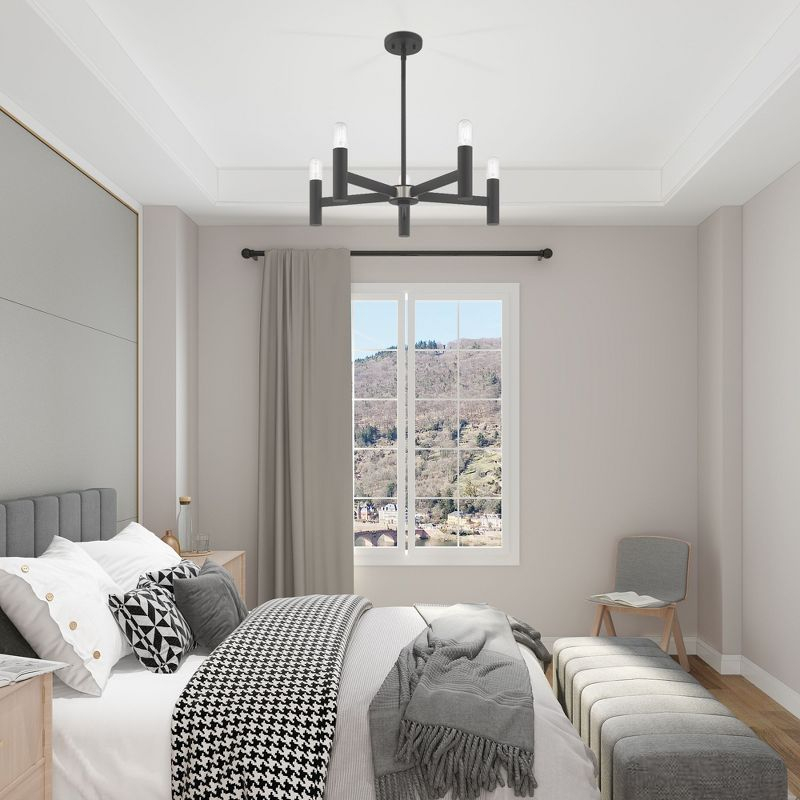 Livex Lighting Copenhagen 5 - Light Chandelier in  Scandinavian Gray