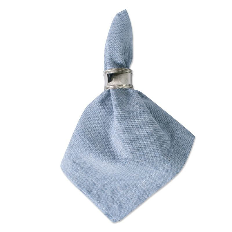 Design Imports  Chambray Napkin Set 6 Piece, Blue, 20X20"
