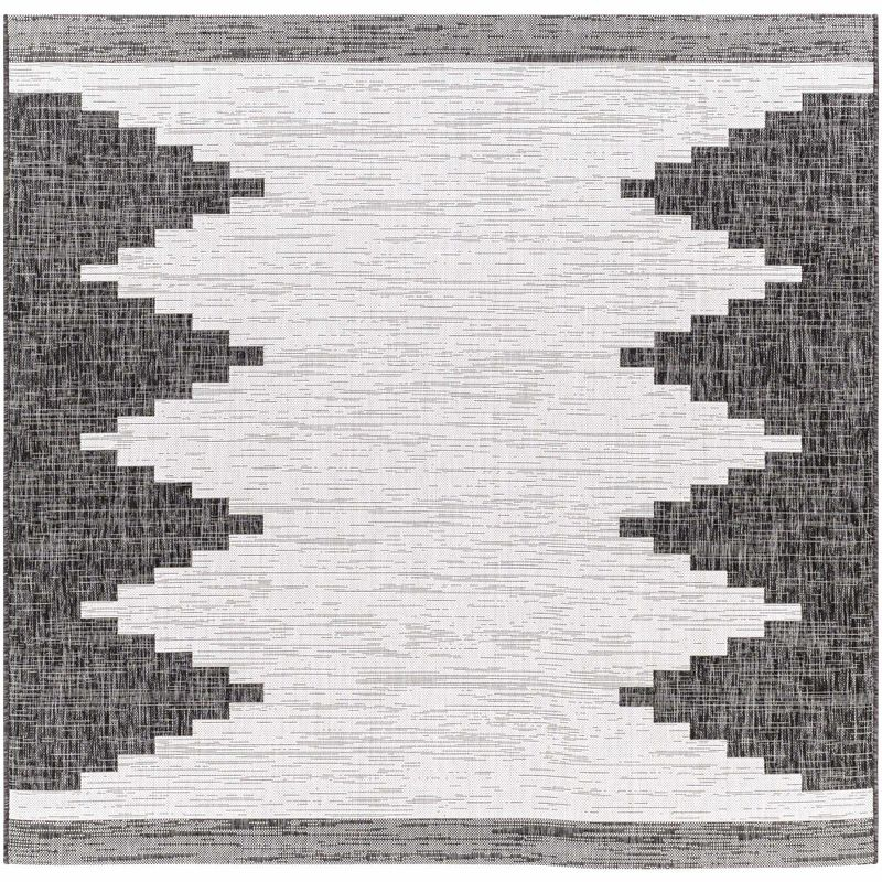 Hauteloom Square Area Rug   Black