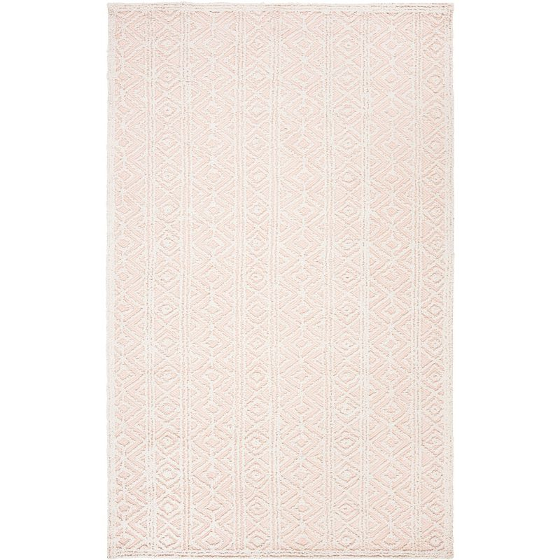 Trace TRC214 Hand Tufted Indoor Area Rug - Beige/Pink - 8'x10' - Safavieh